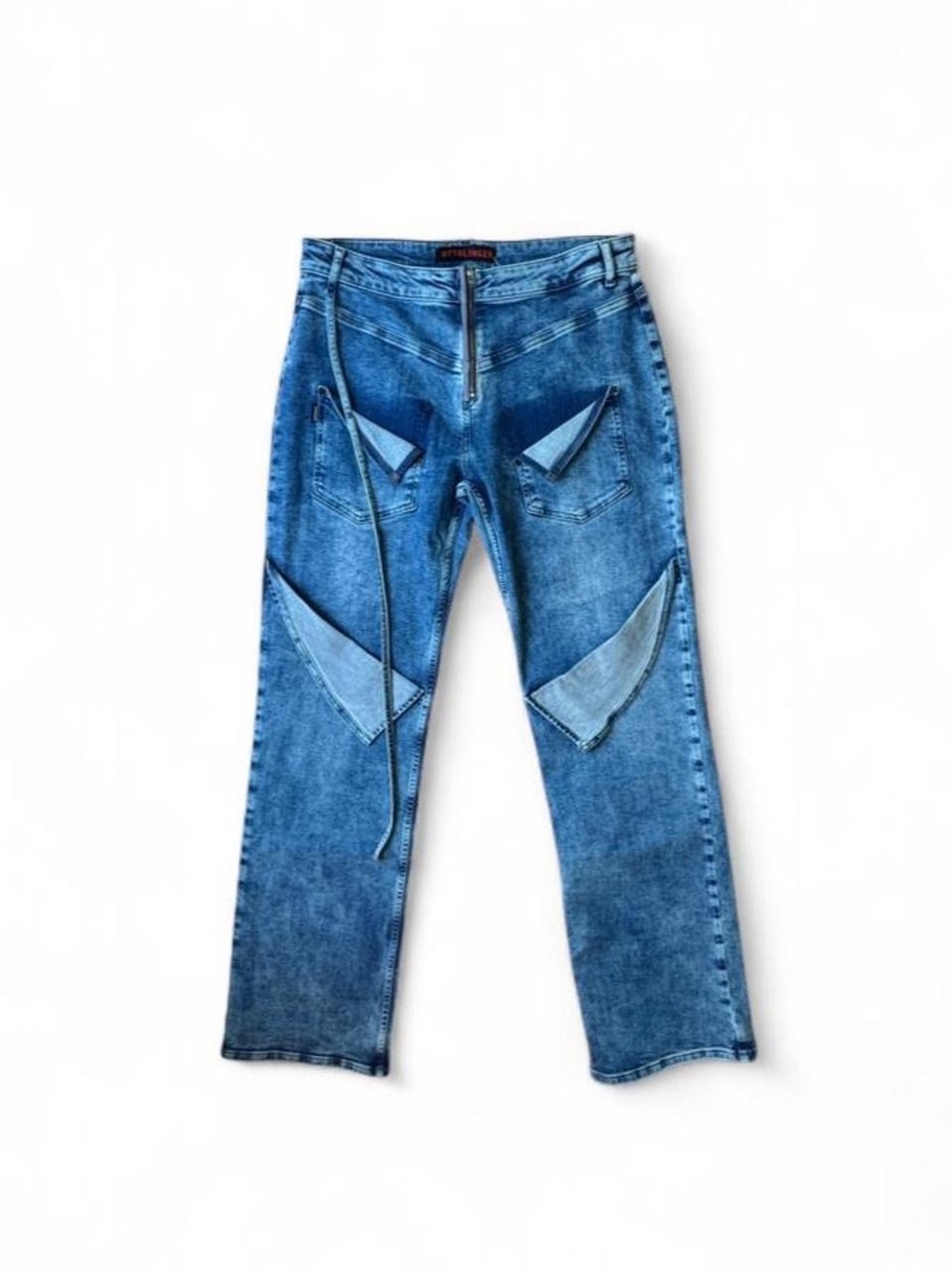 Ottolinger Low Rise Grunge Distressed & Deconstructed Jeans NWT L